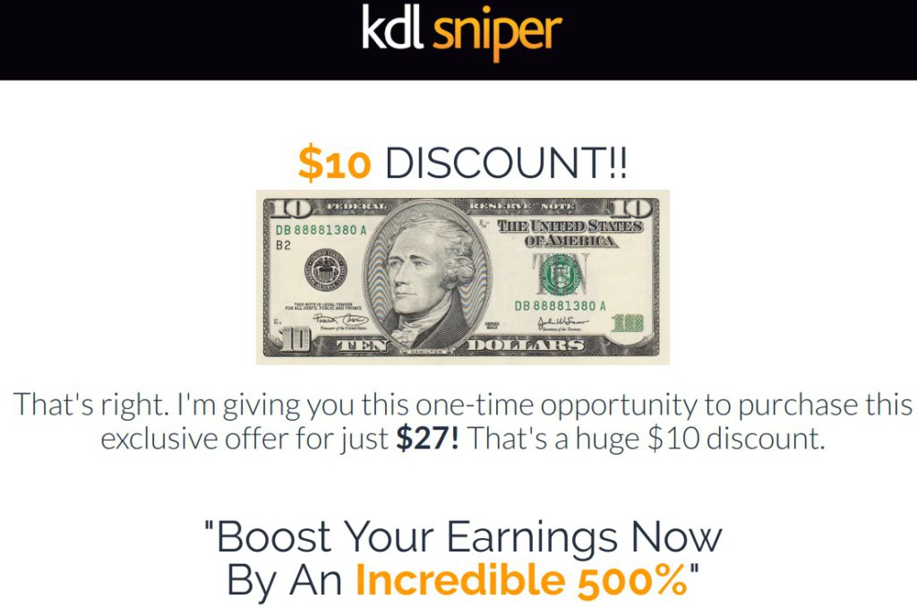 Kindle Sniper claims big income with little to no work.